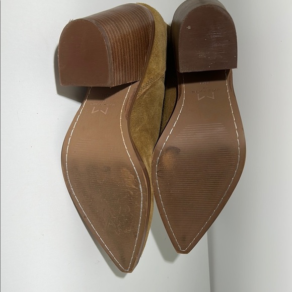 Marc Fisher Ltd Tan Suede Ankle Booties - Picture 4 of 14